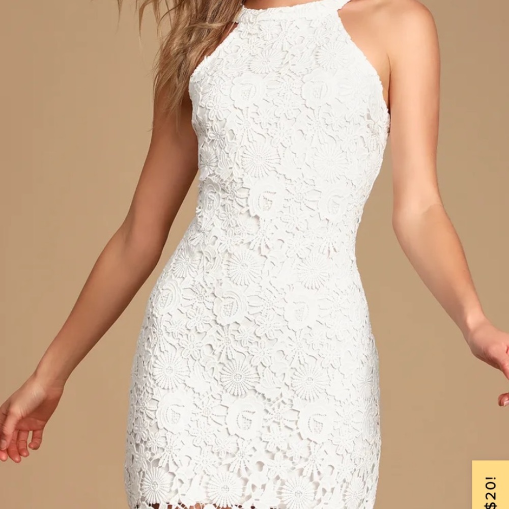 Lulus love poem white dress